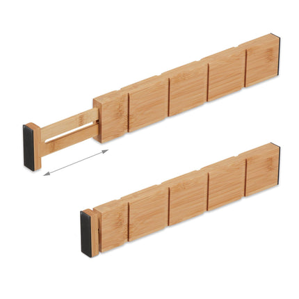 bamboo drawer divider set in 13 parts