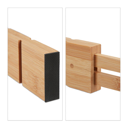 bamboo drawer divider set in 13 parts