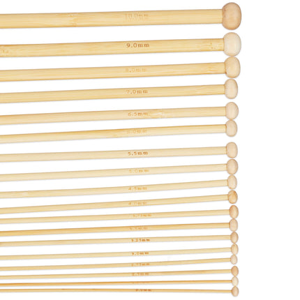 bamboo knitting needle set with 36 parts and bag