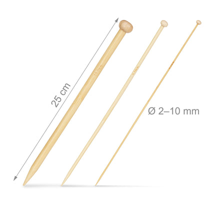 bamboo knitting needle set with 36 parts and bag