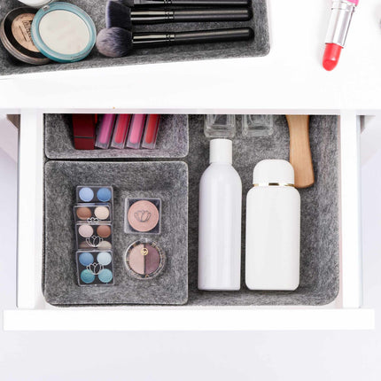 drawer divider in felt in 4 parts