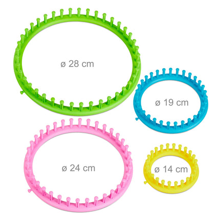 knitting ring set in 6 parts
