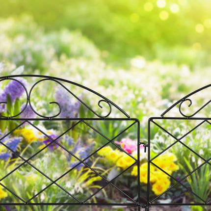 metal flower bed fence in 6 parts