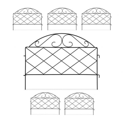 metal flower bed fence in 6 parts