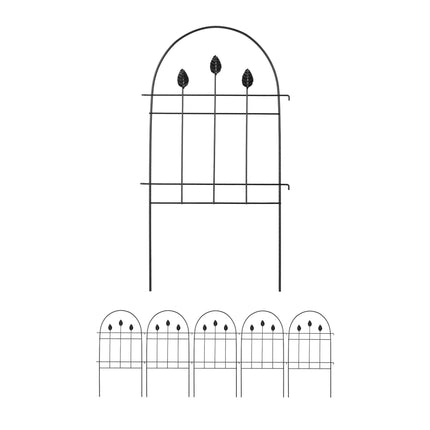 metal flower bed fence in 6 parts