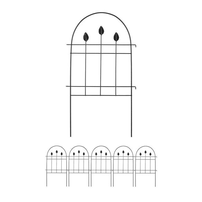 metal flower bed fence in 6 parts