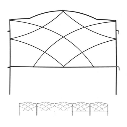 metal flower bed fence in 6 parts
