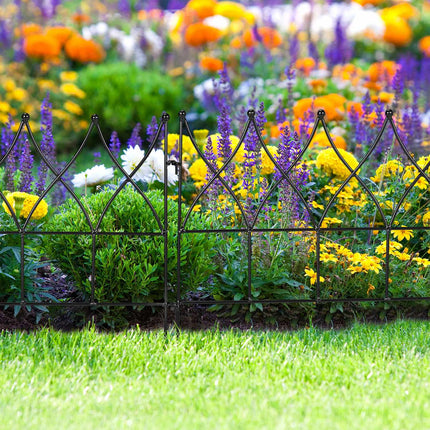 metal flower bed fence in 6 parts