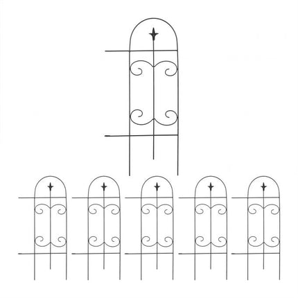 metal flower bed fence in 6 parts