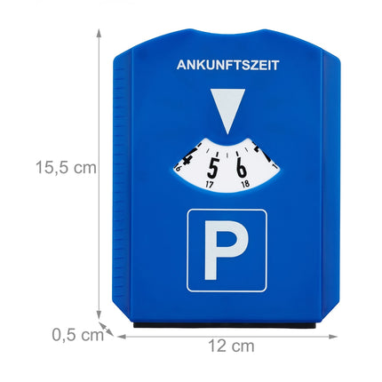 pack of 10 parking discs with ice scraper