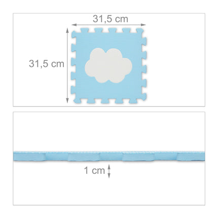 puzzle mat with 18 pieces Cloud