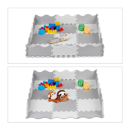 puzzle mat with 25 pieces and border