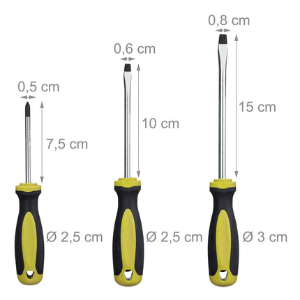 screwdriver in 6 parts