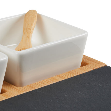 serving bowls in 8 parts with tray