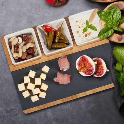serving bowls in 8 parts with tray