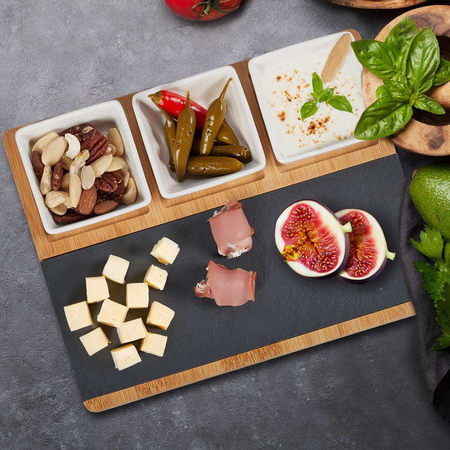 serving bowls in 8 parts with tray