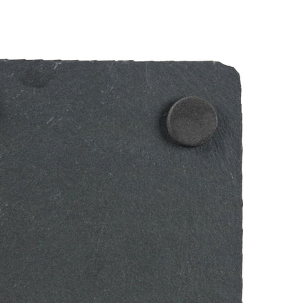 set of 10 coasters in slate 10x10 cm