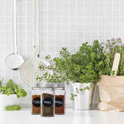 set of 10 spice jars