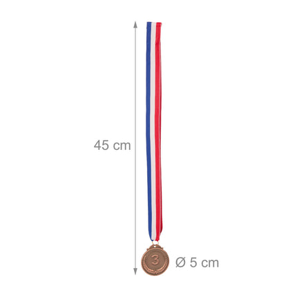 set of 12 medals for children