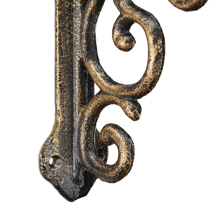 set of 2 antique shelf brackets