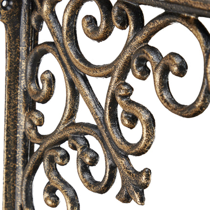 set of 2 antique shelf brackets