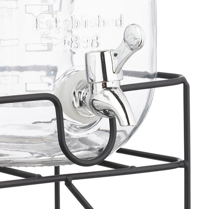 set of 2 beverage pumps 4L with stand