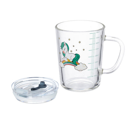 set of 2 children's glasses with a horse motif
