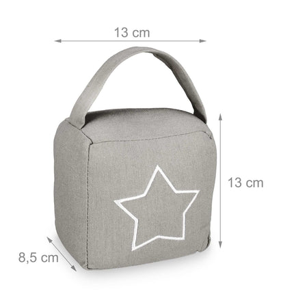 set of 2 door stops with star motif