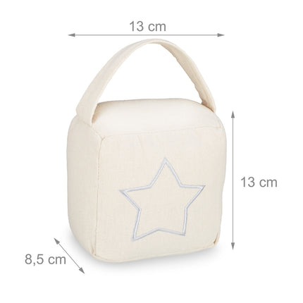 set of 2 door stops with star motif