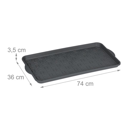set of 2 drip trays for 3 pairs of shoes