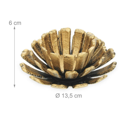 set of 2 flower-shaped tealight holders