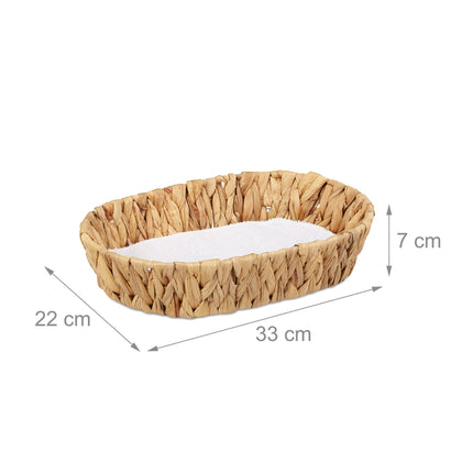 set of 2 fruit bowls made from water hyacinth