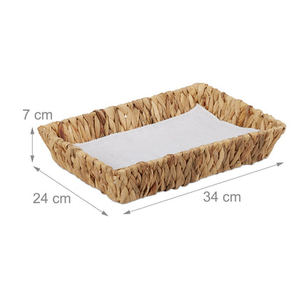 set of 2 fruit bowls made from water hyacinth