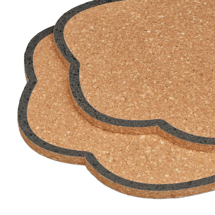 set of 2 pin boards made of cork thought clouds