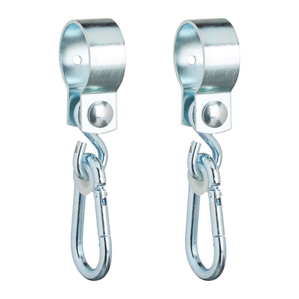 set of 2 swivel hooks with carabiners