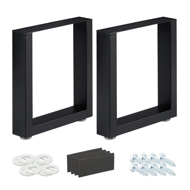 set of 2 table runners black