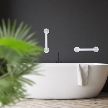 set of 2 white plastic handles