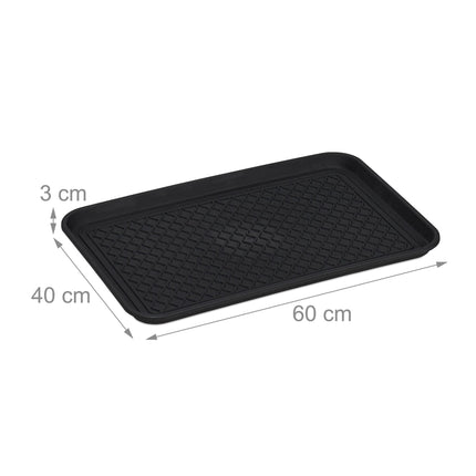 set of 3 drip trays for shoes 60 x 40 cm