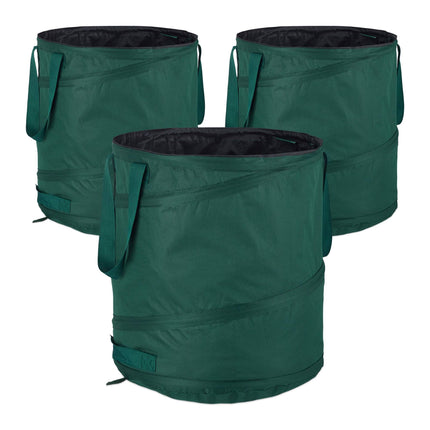 set of 3 self-standing leaf bags 85L