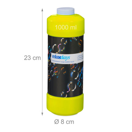 set of 3 soap bubbles refill bottle 1 l
