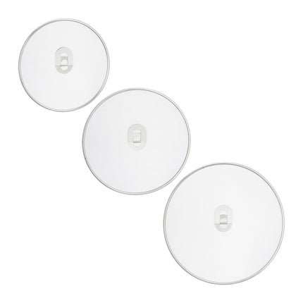 set of 3 splash guards for frying pans