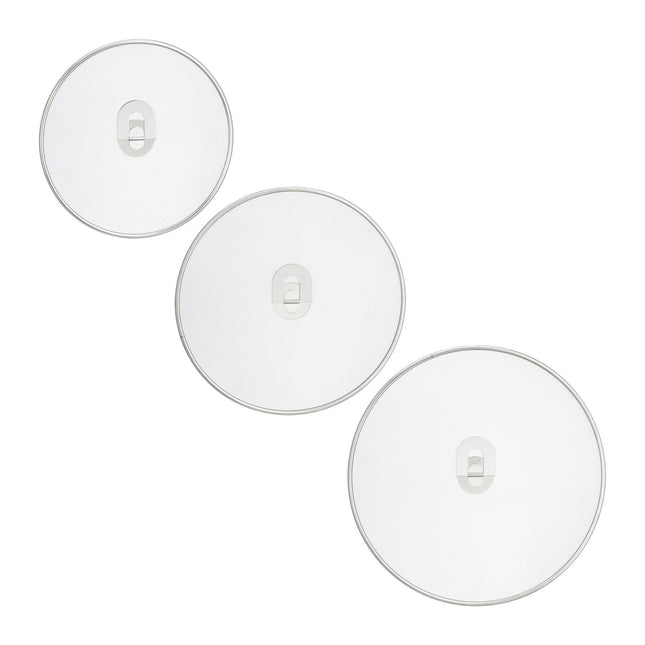 set of 3 splash guards for frying pans
