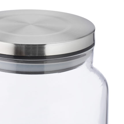 set of 3 storage jars with lids 850 ml