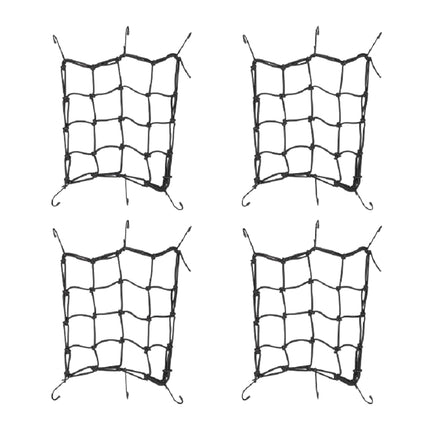 set of 4 luggage nets for motorcycle and bicycle
