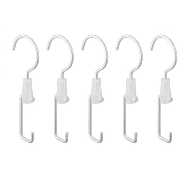 set of 5 clothes rail hooks