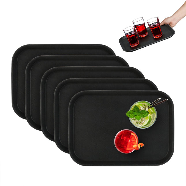 set of 5 serving trays 35 x 25 cm