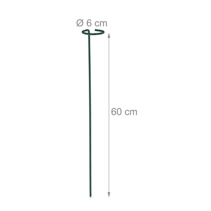 set of 6 plant sticks in metal