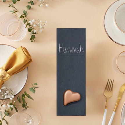 set of 6 slate tiles 30 x 10 cm
