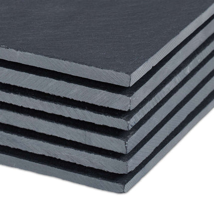 set of 6 slate tiles 30 x 10 cm