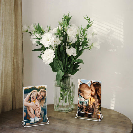 set of 6 table stands DIN A5